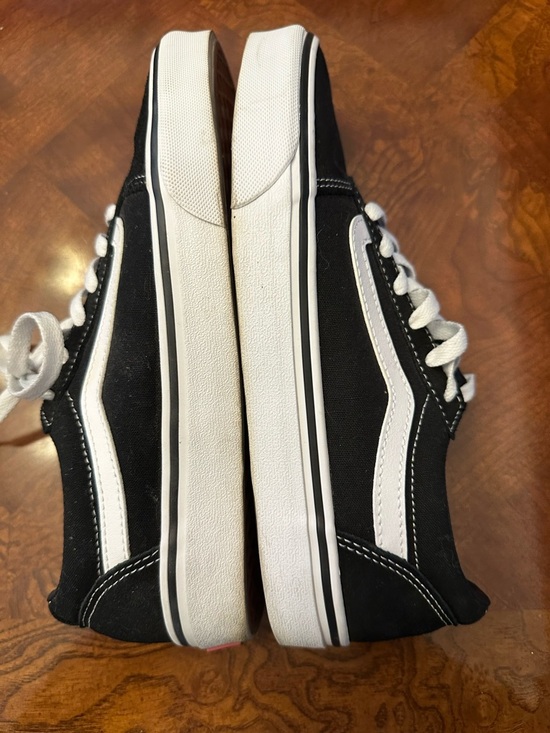 VANS 8.5 Women’s Black & White Old Skool Skate Shoes - Picture 4 of 7